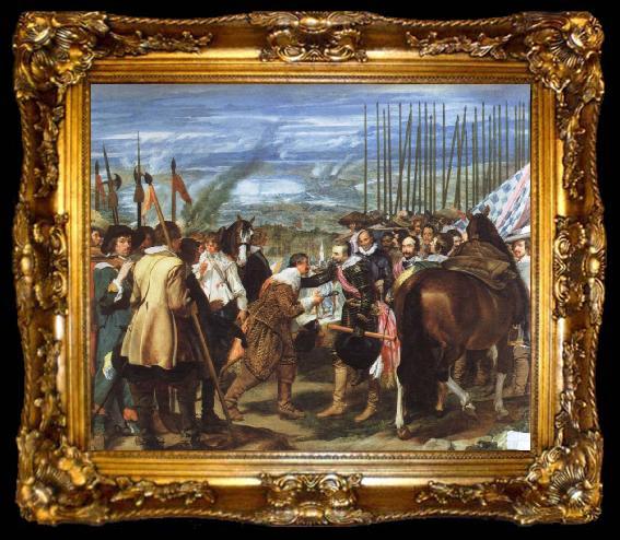 framed  Diego Velazquez the surrender of breda, ta009-2